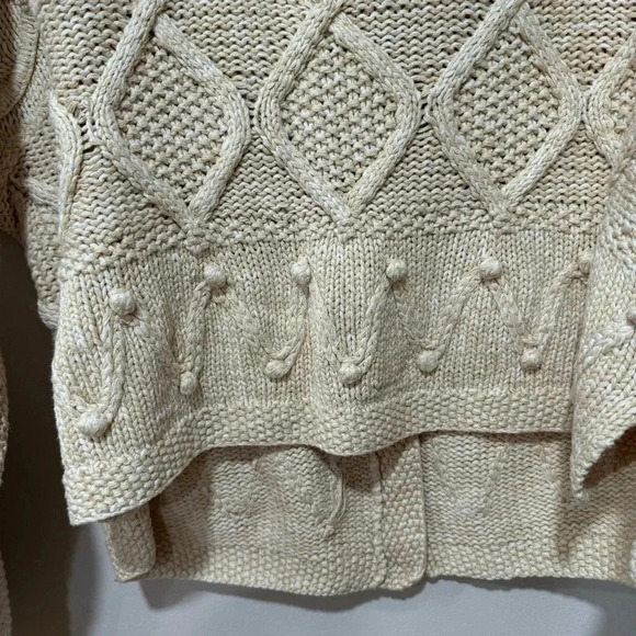 Knitting needles silk blend cardigan Medium - Picture 7 of 10